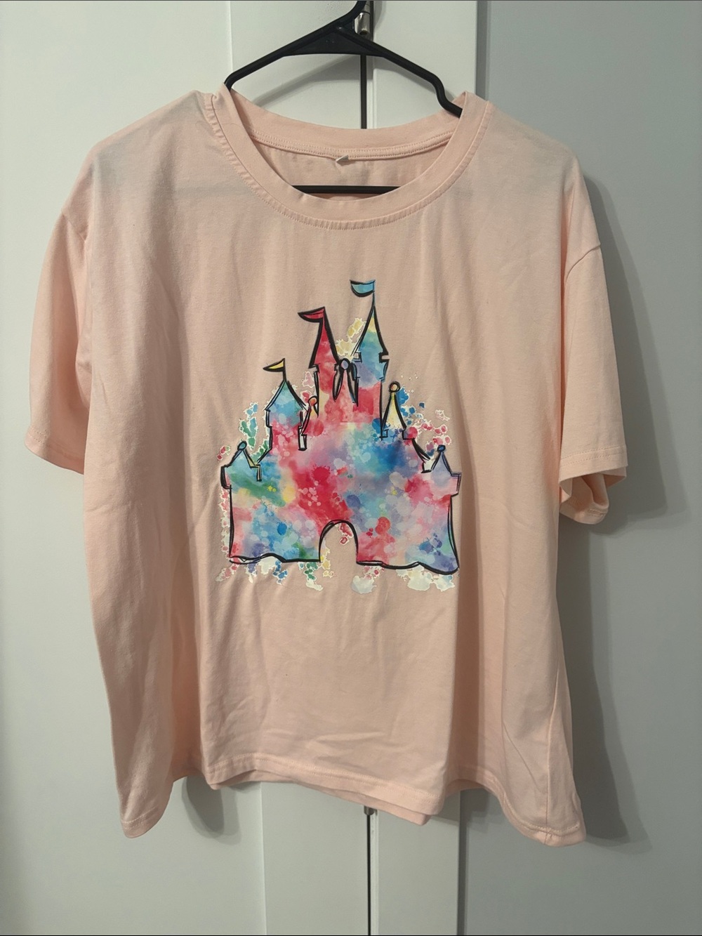 Women’s Pink Castle Graphic Tee - Lightweight Short Sleeve Top